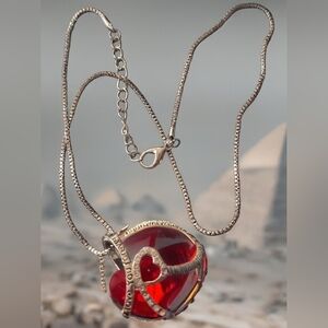 #0936 I love you forever heart necklace NEW